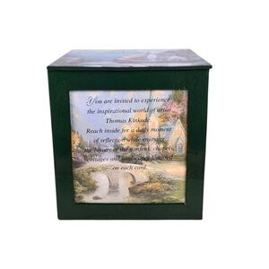 Thomas Kinkade 50 Inspirational Picture Cards w/100 Messages in Box
